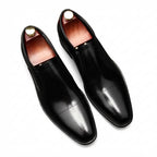 Italian Style Men's Dress Loafers: Stylish Pointed Toe Wedding Shoesyes