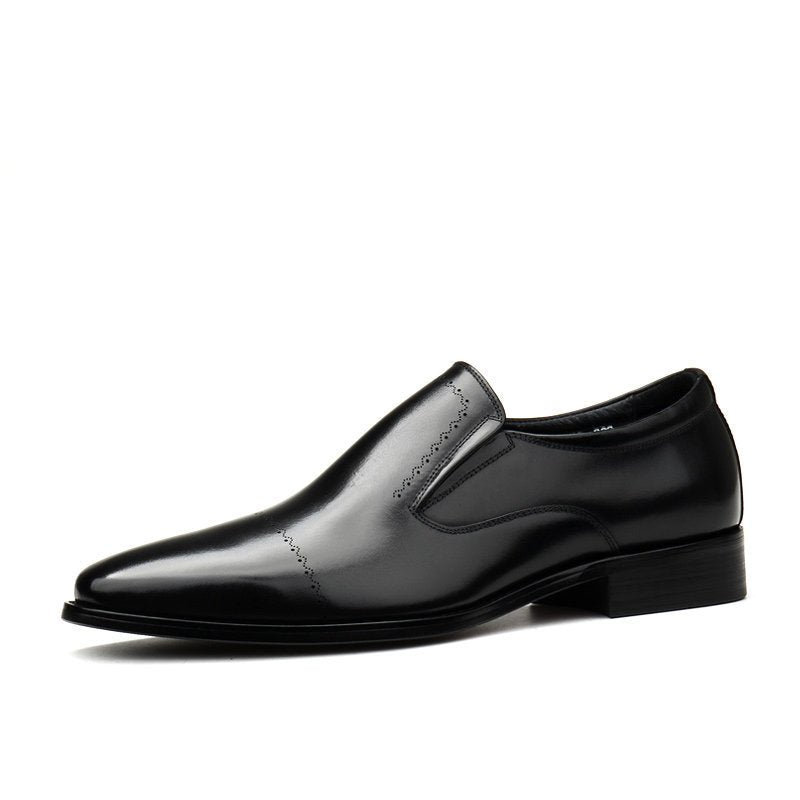 Italian Style Men's Dress Loafers: Stylish Pointed Toe Wedding Shoesyes