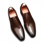 Italian Style Men's Dress Loafers: Stylish Pointed Toe Wedding Shoesyes