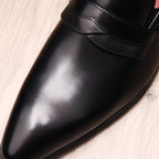 Italian Style Men's Dress Shoes: Stylish Wedding Pointed Toe Loafersyes