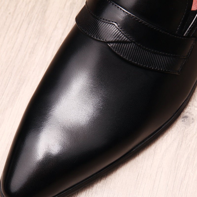 Italian Style Men's Dress Shoes: Stylish Wedding Pointed Toe Loafersyes