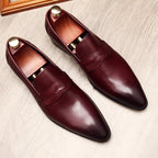 Italian Style Men's Dress Shoes: Stylish Wedding Pointed Toe Loafersyes