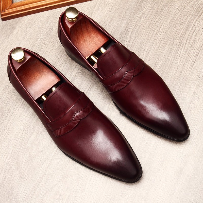 Italian Style Men's Dress Shoes: Stylish Wedding Pointed Toe Loafersyes