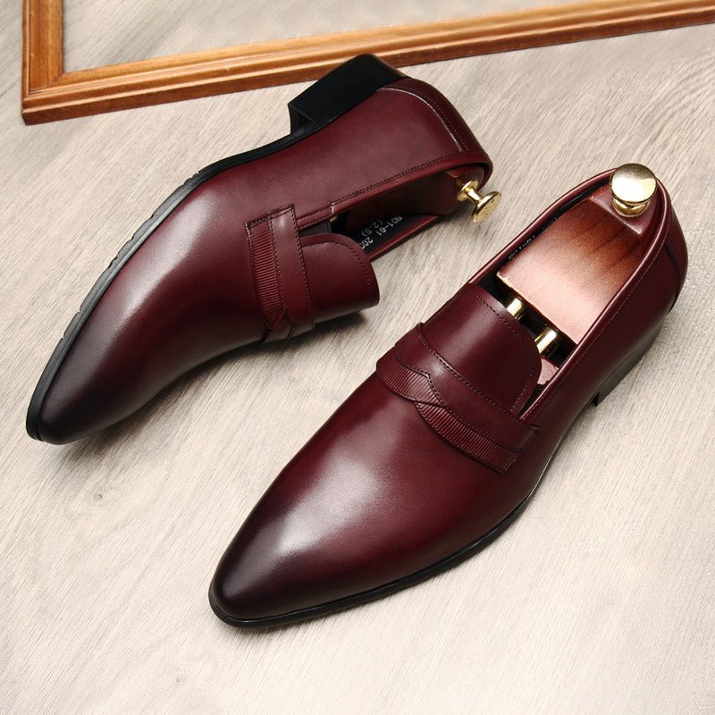 Italian Style Men's Dress Shoes: Stylish Wedding Pointed Toe Loafersyes