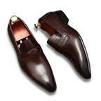 Italian Style Men's Dress Shoes: Stylish Wedding Pointed Toe Loafersyes