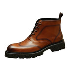 lace up dress boots men's fashion Ankle bootsyes