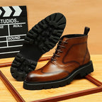 lace up dress boots men's fashion Ankle bootsyes