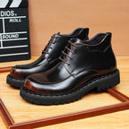 lace up mens shoes dress boots fashion Ankle bootsyes