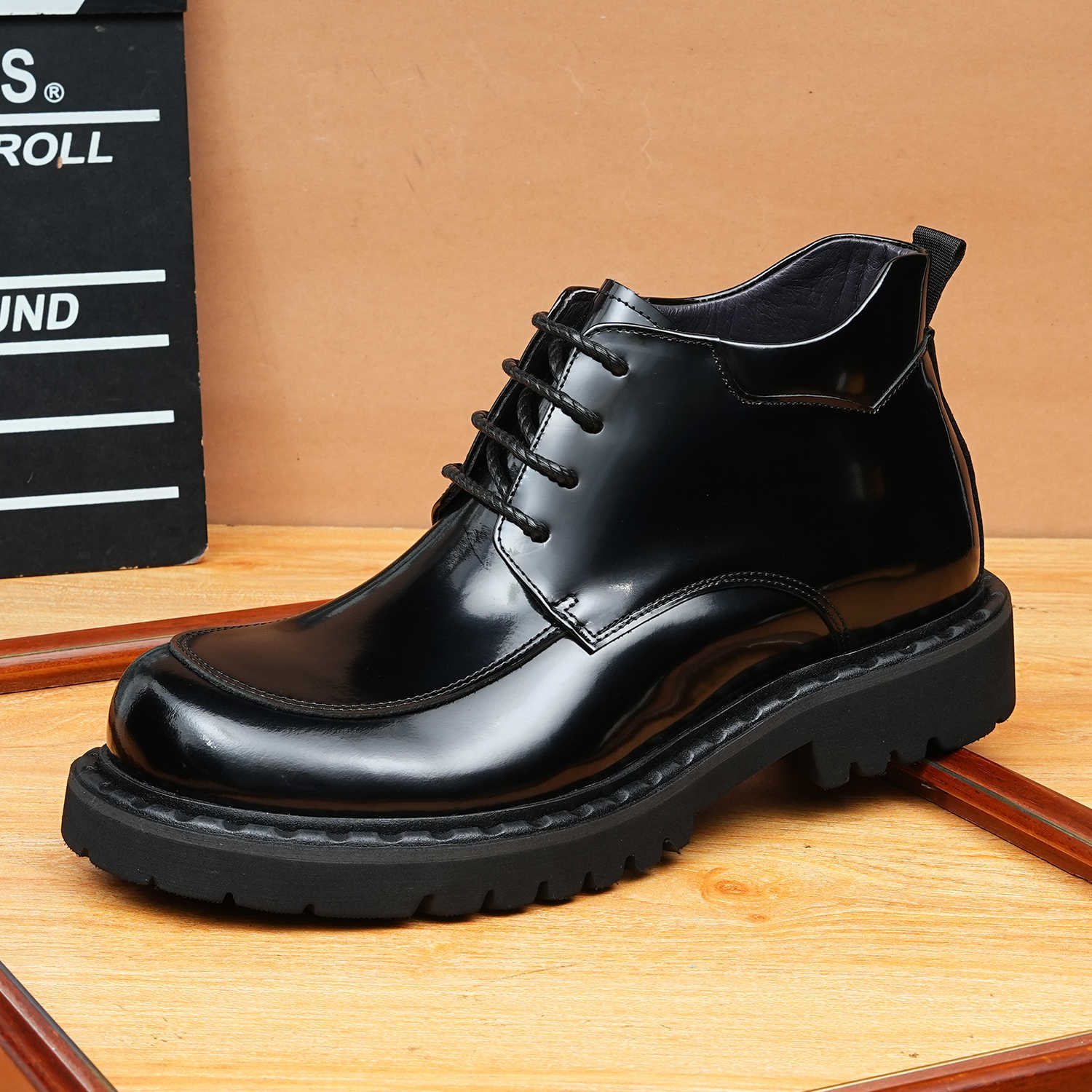 lace up mens shoes dress boots fashion Ankle bootsyes