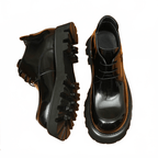 lace up men's style dress boots thick sole Ankle bootsyes