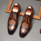 Men's 3D Croc Head Derby Shoes: Stylish Wedding Formal Dress Shoesyes