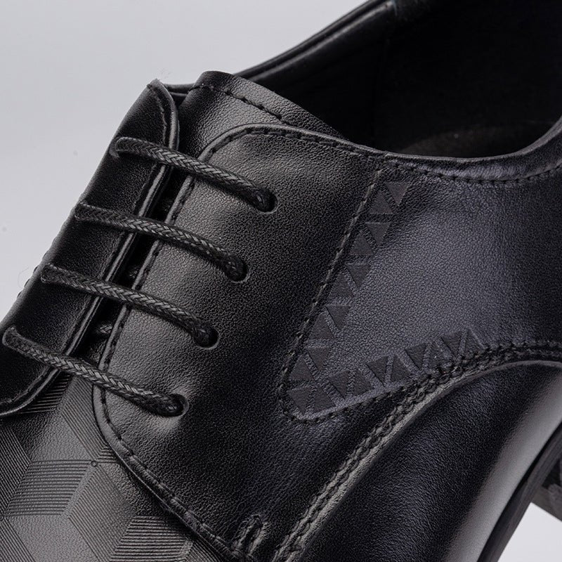 Men's 3D Geometric Derby Shoes: Stylish Party Formal Dress Shoesyes