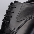 Men's 3D Geometric Derby Shoes: Stylish Party Formal Dress Shoesyes