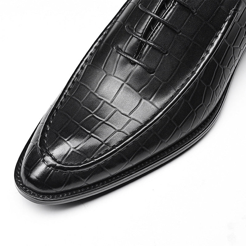 Men's Alligator Pattern Oxfords: Fashion Banquet Wedding Dress Shoesyes