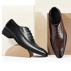 Men's Alligator Pattern Oxfords: Fashion Banquet Wedding Dress Shoesyes