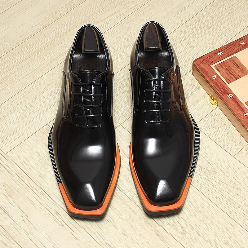 Men's Bold Square Oxfords: Fashion Reception - Ready Formal Dress Shoesyes