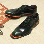 Men's Bold Square Oxfords: Fashion Reception - Ready Formal Dress Shoesyes