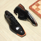 Men's Bold Square Oxfords: Fashion Reception - Ready Formal Dress Shoesyes