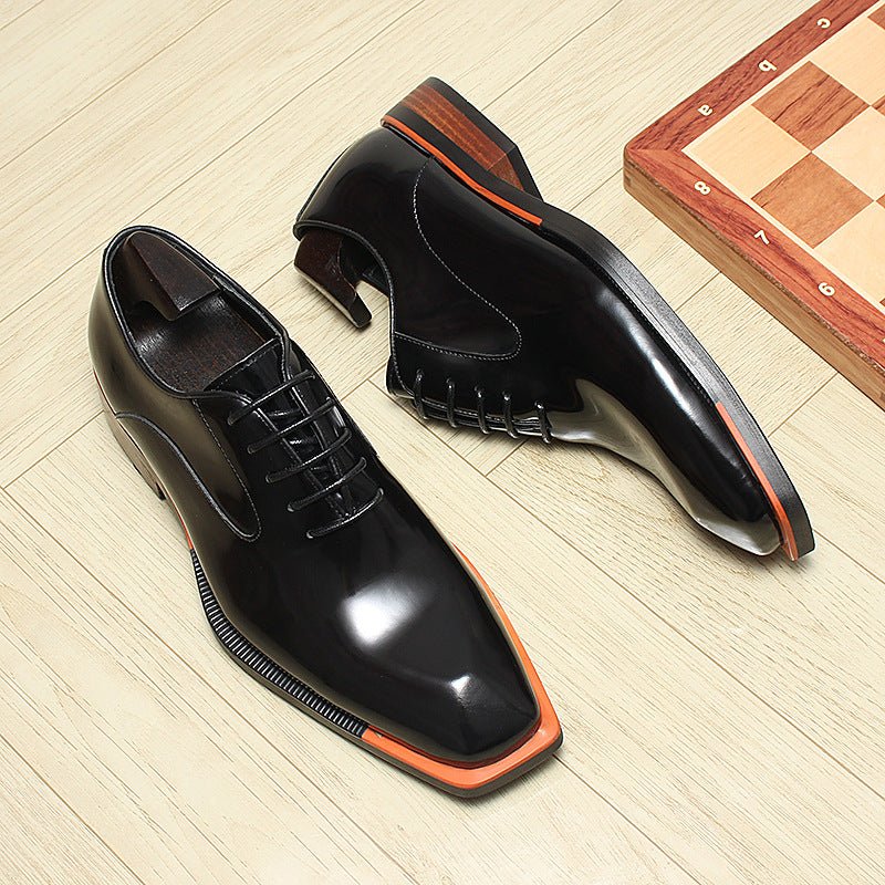 Men's Bold Square Oxfords: Fashion Reception - Ready Formal Dress Shoesyes
