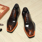 Men's Bold Square Oxfords: Fashion Reception - Ready Formal Dress Shoesyes