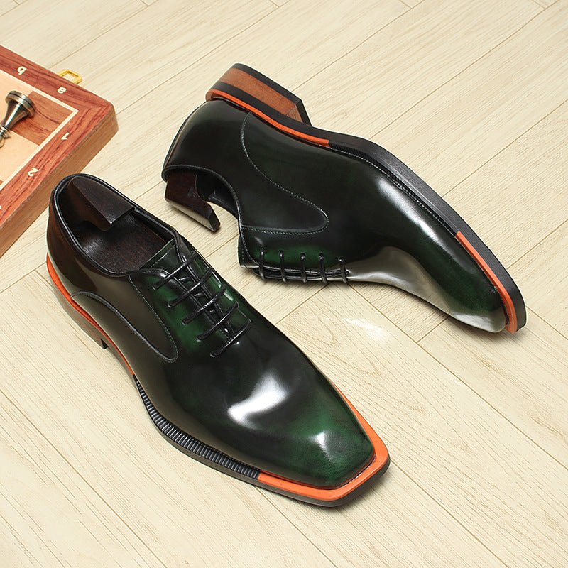 Men's Bold Square Oxfords: Fashion Reception - Ready Formal Dress Shoesyes
