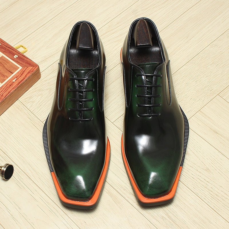 Men's Bold Square Oxfords: Fashion Reception - Ready Formal Dress Shoesyes