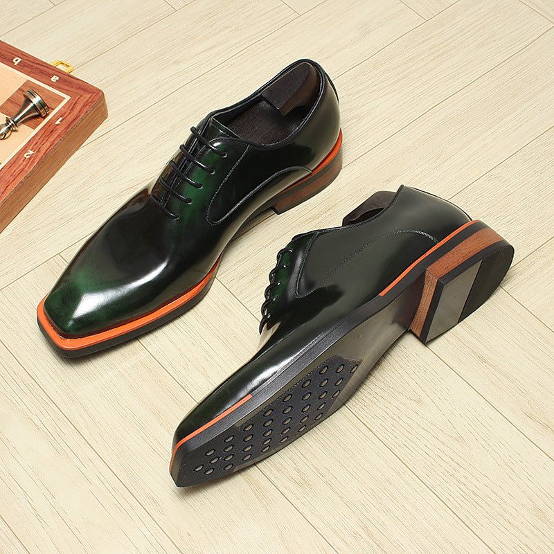 Men's Bold Square Oxfords: Fashion Reception - Ready Formal Dress Shoesyes