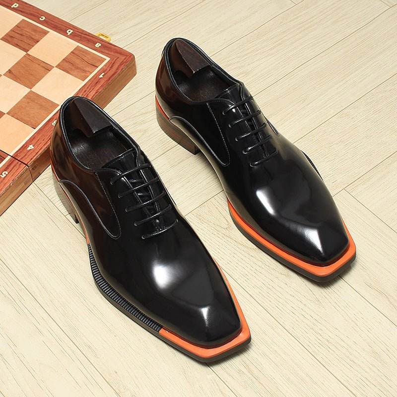 Men's Bold Square Oxfords: Fashion Reception - Ready Formal Dress Shoesyes