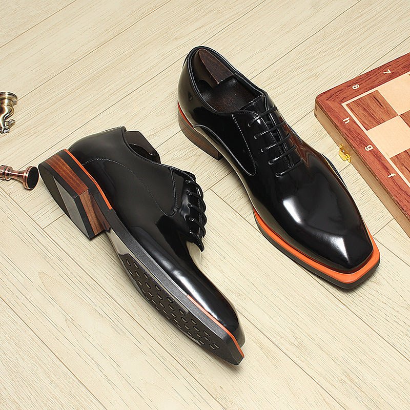 Men's Bold Square Oxfords: Fashion Reception - Ready Formal Dress Shoesyes