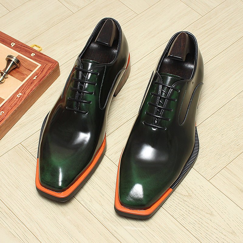Men's Bold Square Oxfords: Fashion Reception - Ready Formal Dress Shoesyes