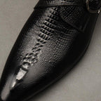 Men's Bone - Grain Monk Shoes: Fashion Stately - Banquet Dress Shoesyes