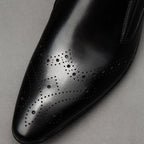 Men's Brogue Dress Shoes: Stylish Wingtip Pointed Toe Wedding Loafersyes