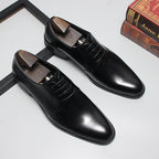 Men's Brushed Texture Derby Shoes: Stylish Wedding Formal Dress Shoesyes