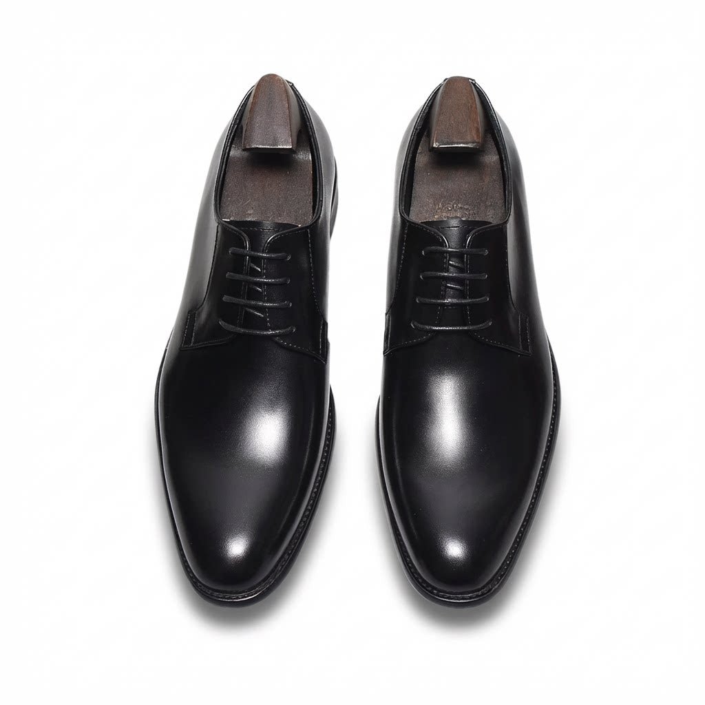 Men's Brushed Texture Derby Shoes: Stylish Wedding Formal Dress Shoesyes