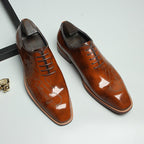 Men's Calligraphy Script Oxfords: Majestic Fashion Wedding Dress Shoesyes