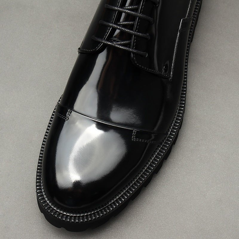 Men's Cap Toe Derby Shoes: Stylish Wedding & Groomsmen Dress Shoesyes