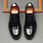 Men's Cap Toe Derby Shoes: Stylish Wedding & Groomsmen Dress Shoesyes