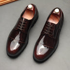 Men's Cap Toe Derby Shoes: Stylish Wedding & Groomsmen Dress Shoesyes