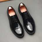 Men's Cap Toe Derby Shoes: Stylish Wedding & Groomsmen Dress Shoesyes