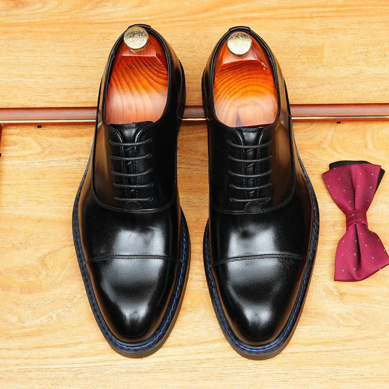 Men's Cap Toe Oxford Dress Shoes | Italian Business Formal Footwearyes