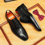 Men's Cap Toe Oxford Dress Shoes | Luxury Groom Formalwearyes