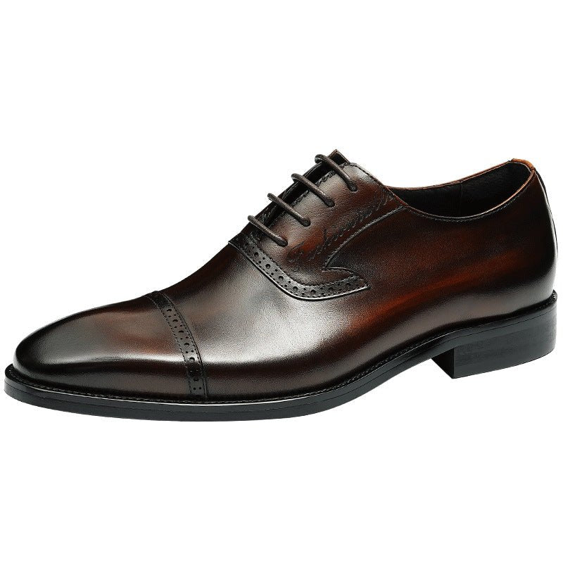 Men's Cap Toe Oxford Dress Shoes | Luxury Groom Formalwearyes