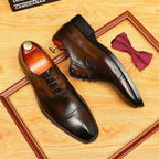 Men's Cap Toe Oxford Dress Shoes | Luxury Groom Formalwearyes