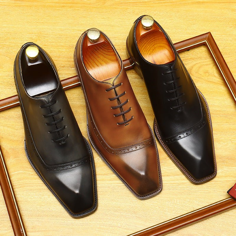 Men's Cap Toe Oxford | Italian Professional Dress Shoesyes