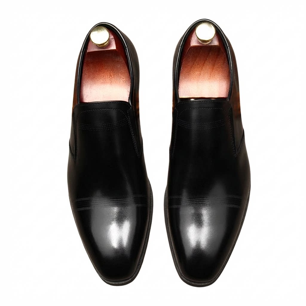 Men's Cap - toe Textured Dress Shoes: Stylish Pointed Toe Wedding Loafersyes