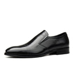 Men's Cap - toe Textured Dress Shoes: Stylish Pointed Toe Wedding Loafersyes