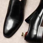 Men's Cap - toe Textured Dress Shoes: Stylish Pointed Toe Wedding Loafersyes