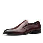 Men's Cap - toe Textured Dress Shoes: Stylish Pointed Toe Wedding Loafersyes