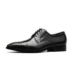 Men's Croc Cap - Toe Derby: Stylish Wedding Business Dress Shoesyes