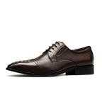 Men's Croc Cap - Toe Derby: Stylish Wedding Business Dress Shoesyes
